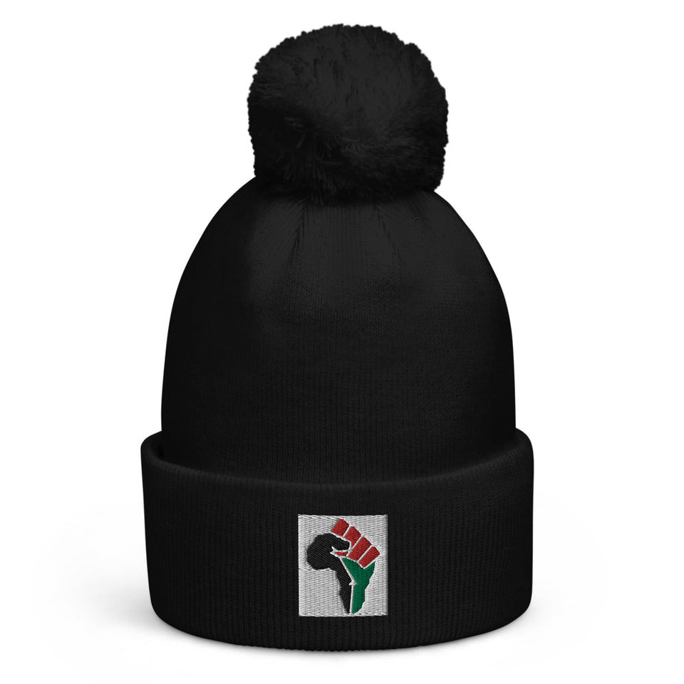 The Great Fist of Africa Pom pom beanie - B&R African Styles