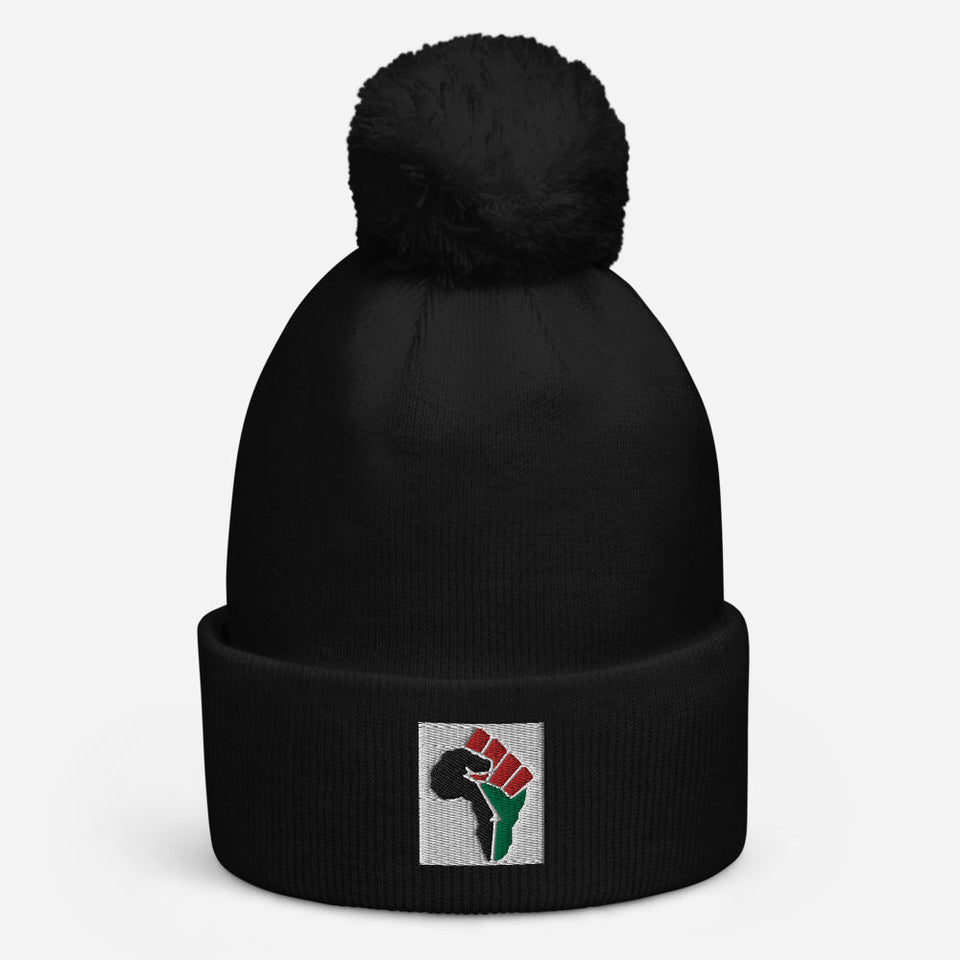 The Great Fist of Africa Pom pom beanie - B&R African Styles