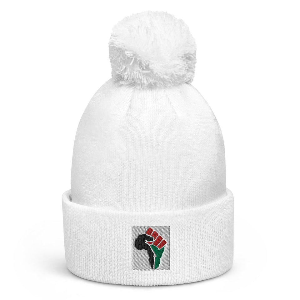 The Great Fist of Africa Pom pom beanie - B&R African Styles