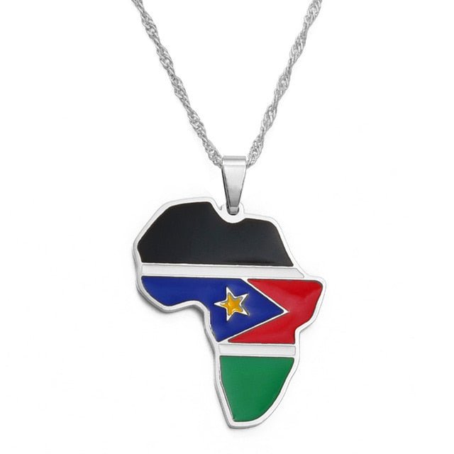 The Republic of South Sudan Pendant Necklace - B&R African Styles