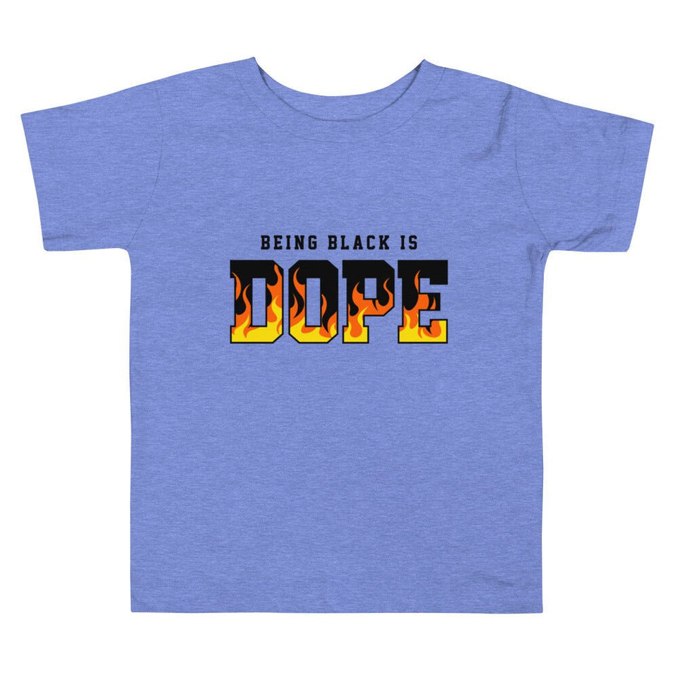 Toddler Short Sleeve Tee: BEING BLACK IS DOPE - B&R African Styles
