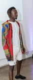 Traditional Dashiki Hoodie: Red - B&R African Styles