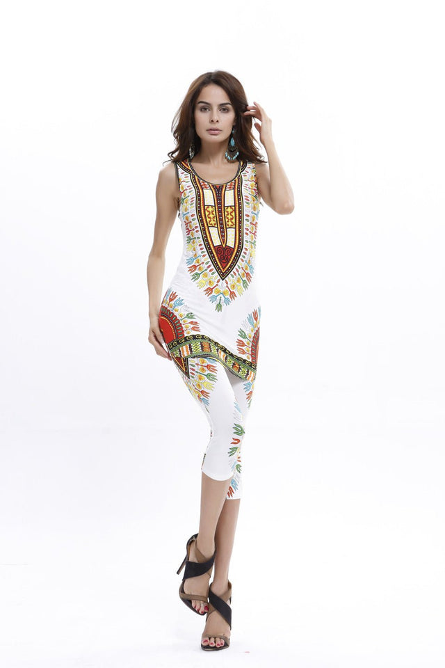Traditional Dashiki Leggings 2pcs Sets - B&R African Styles