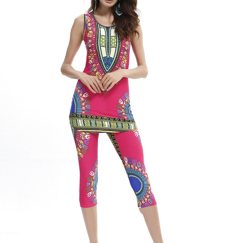 Traditional Dashiki Leggings 2pcs Sets - B&R African Styles