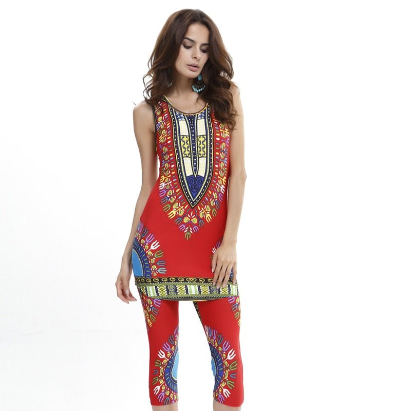 Traditional Dashiki Leggings 2pcs Sets - B&R African Styles