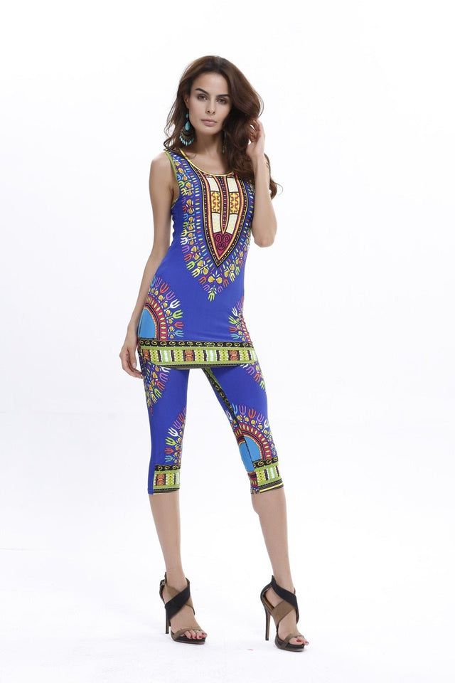 Traditional Dashiki Leggings 2pcs Sets - B&R African Styles