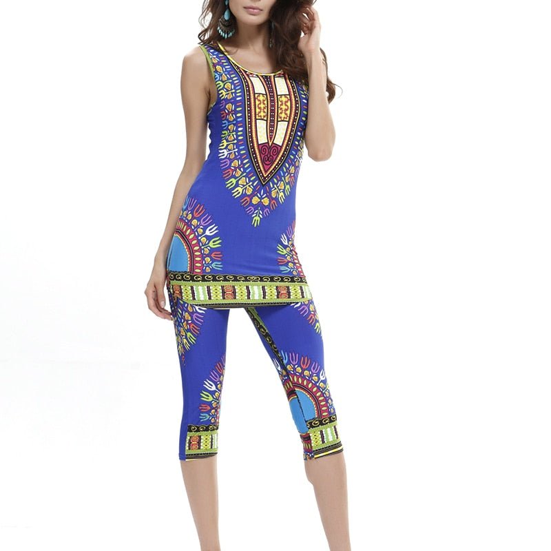 Traditional Dashiki Leggings 2pcs Sets - B&R African Styles