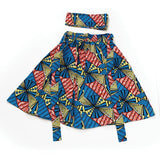 Turquoise/Yellow/Red Print Skirt - B&R African Styles