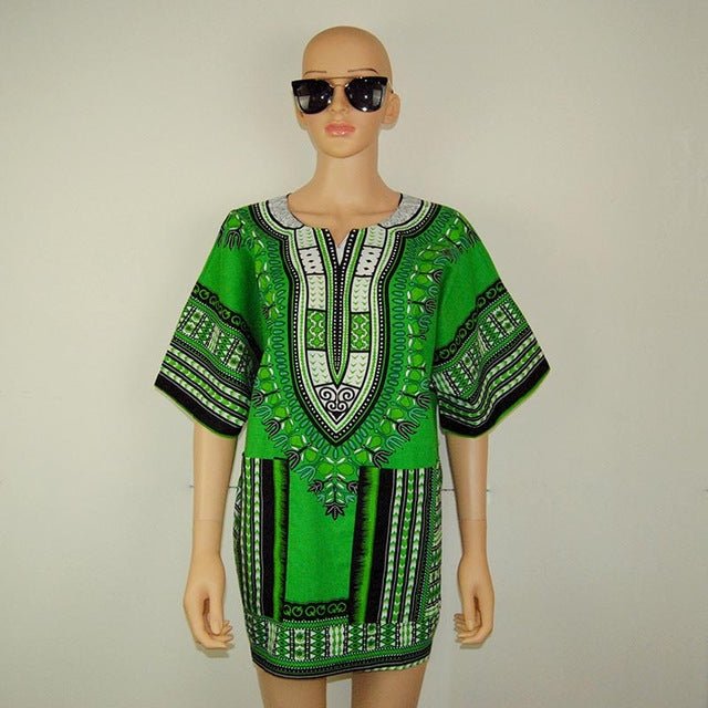 Unisex Classic Cotton Dashiki Top Plus Size - B&R African Styles