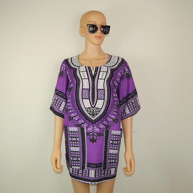 Unisex Classic Cotton Dashiki Top Plus Size - B&R African Styles