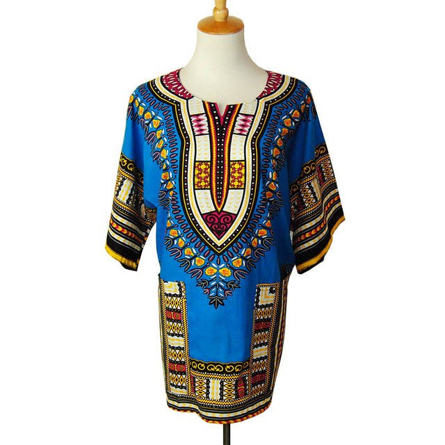 Unisex Classic Cotton Dashiki Top Plus Size - B&R African Styles