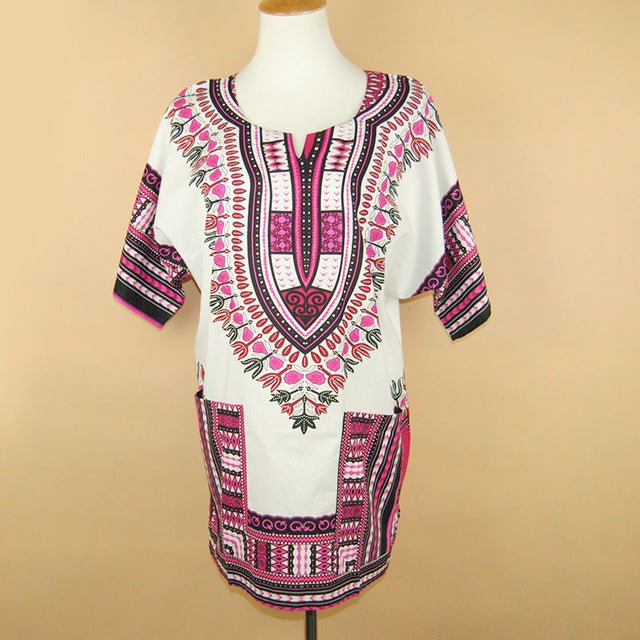 Unisex Classic Cotton Dashiki Top Plus Size - B&R African Styles