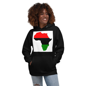 Unisex Hoodie: Africa Map - B&R African Styles