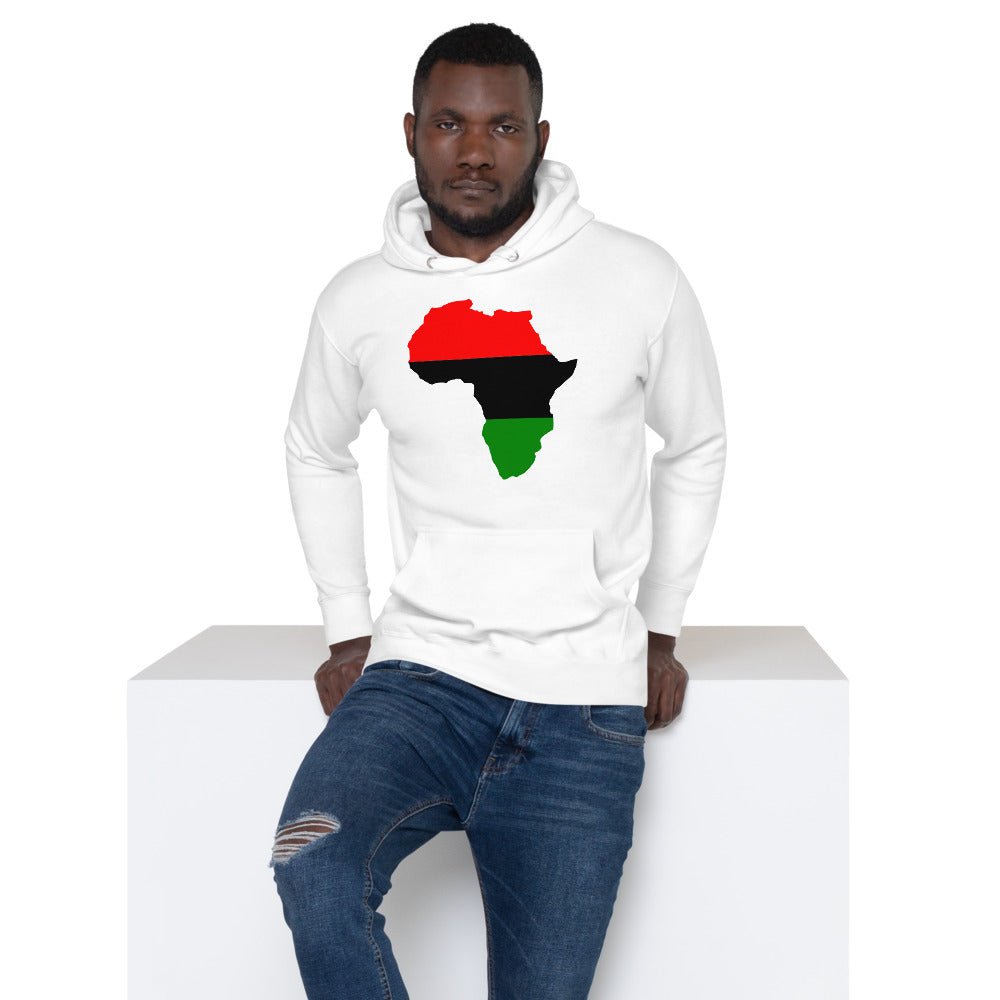 Unisex Hoodie: Africa Map - B&R African Styles