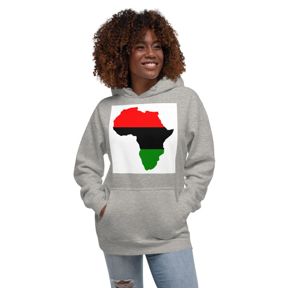 Unisex Hoodie: Africa Map