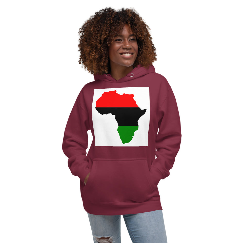 Unisex Hoodie: Africa Map