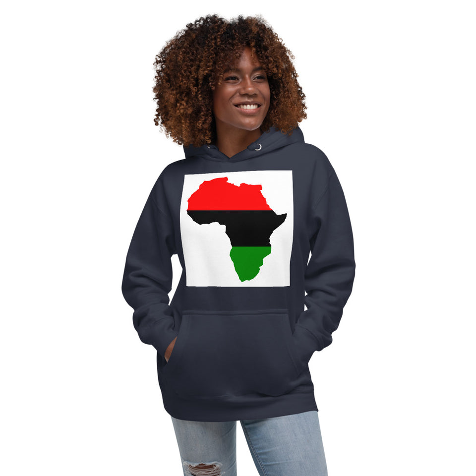Unisex Hoodie: Africa Map