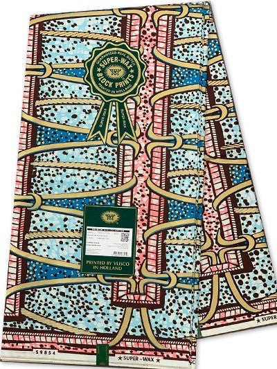 Vlisco Hollandais Embellished Gold Super - B&R African Styles