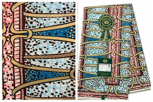 Vlisco Hollandais Embellished Gold Super - B&R African Styles