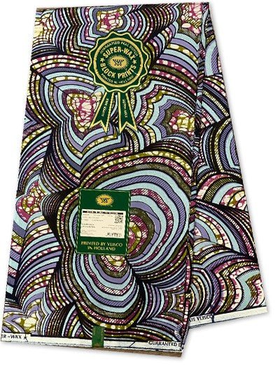 Vlisco Hollandais Embellished Gold Super - B&R African Styles