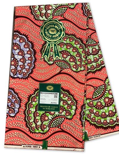 Vlisco Hollandais Embellished Gold Super - B&R African Styles