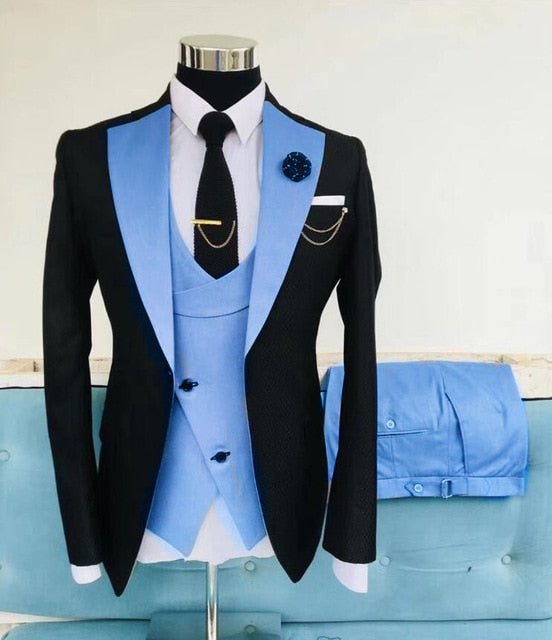 Wedding Slim Suits for Men 3 pieces Blazer Jacket
