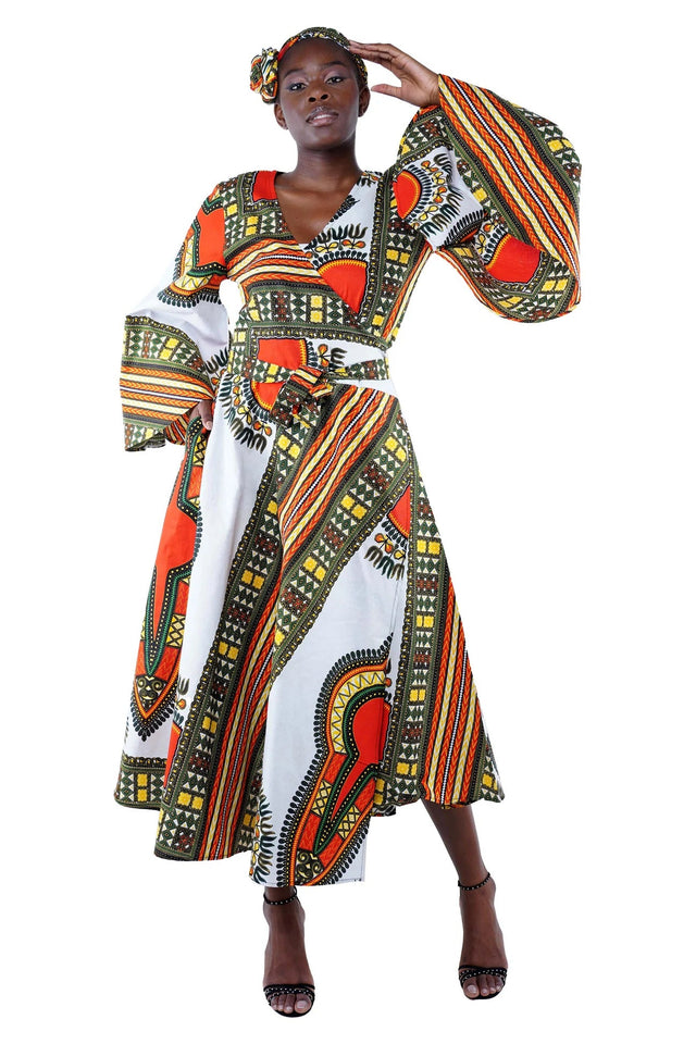 Wrap Dress: Dashiki